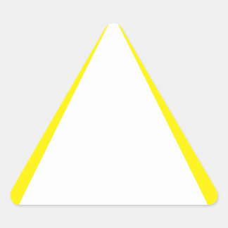 Sticker triangle d'avertissement jaune générique