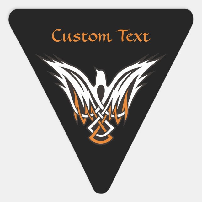Sticker triangle d'oiseaux celtiques (Créateur téléchargé)