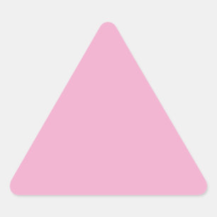 Sticker triangle rose pastel clair