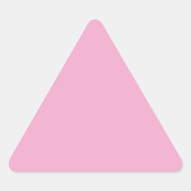 Sticker triangle rose pastel clair (Devant)