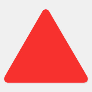 Sticker triangle rouge