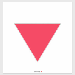Sticker triangle rouge inversé