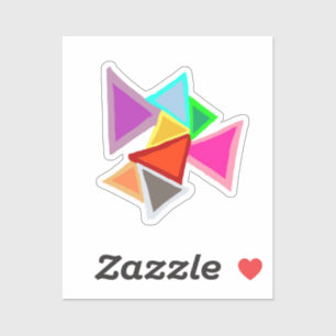 Sticker Triangles Colorés 