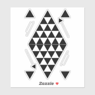 Sticker Triangles géométriques noirs
