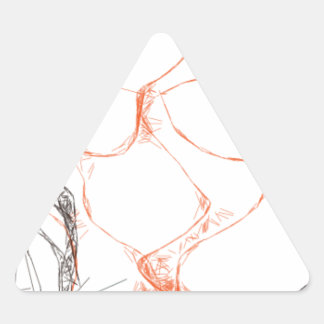 Sticker Triangulaire 00010 Art abstrait