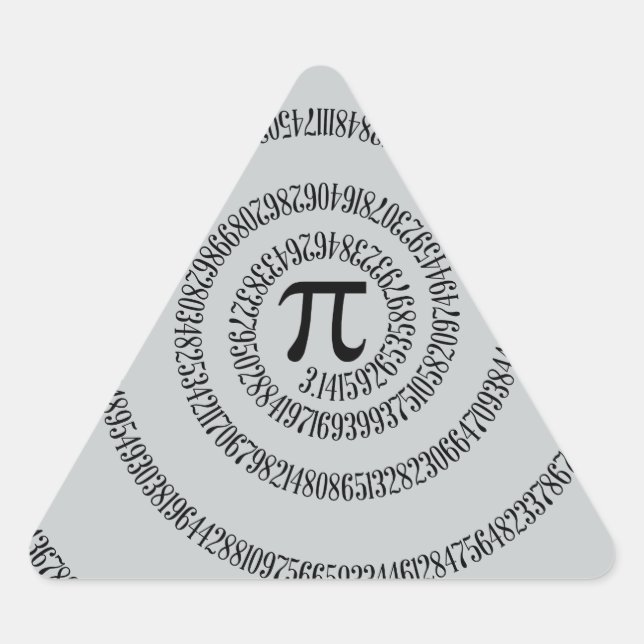 Sticker Triangulaire A sPIral sur Pi Cliquez sur Personnaliser Changer  (Devant)