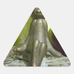 Sticker Triangulaire À travers le terrain et la ligne de pliage : mélan