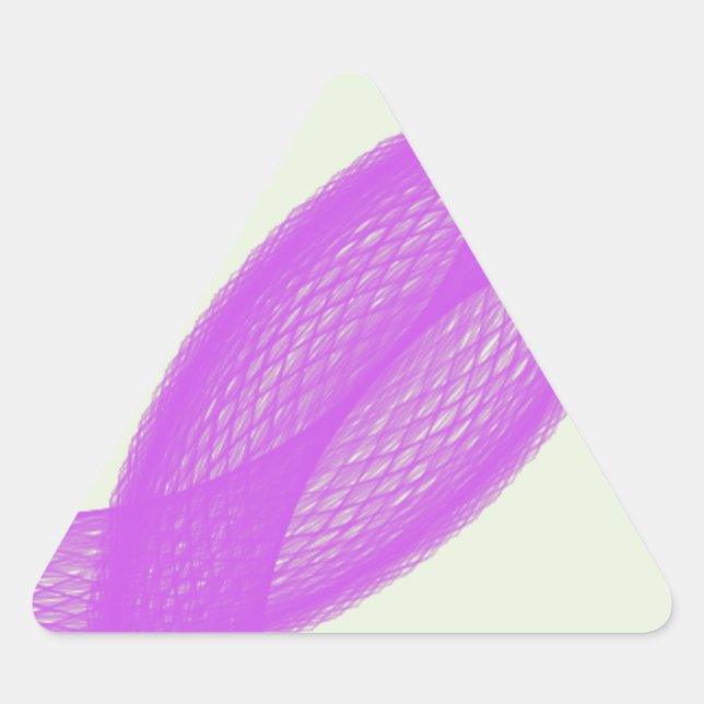 Sticker Triangulaire accomplissement spirituel pourpre (Devant)