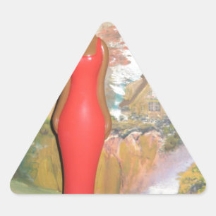 Sticker Triangulaire Afro Glam : Une beauté intemporelle