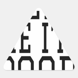 STICKER TRIANGULAIRE AIDEZ-MOI À M'INSUFFISER