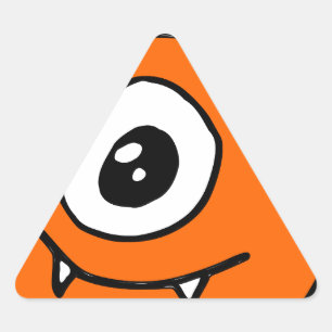 Sticker Triangulaire Alien mignon