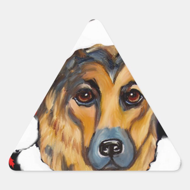 STICKER TRIANGULAIRE ALMAN SHEPHERD (Devant)