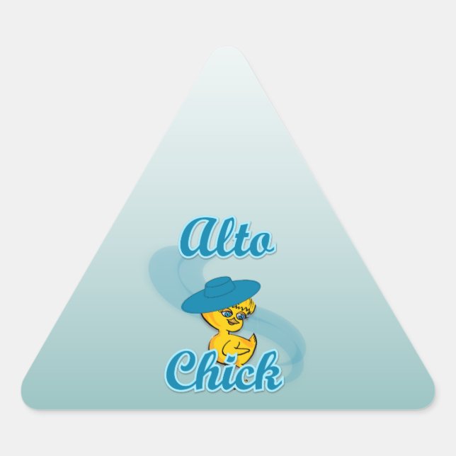 Sticker Triangulaire Alto Chick #3 (Devant)