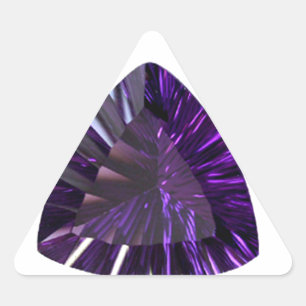 Sticker Triangulaire Amethyst Gemstone