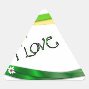 Sticker Triangulaire Amour