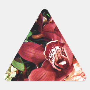 Sticker Triangulaire Amour des orchidées_