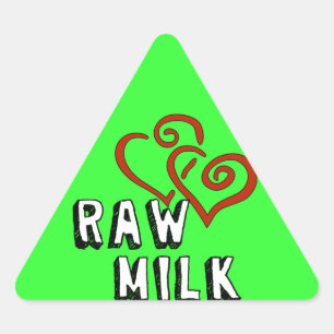 Sticker Triangulaire Amour du Lait Cru