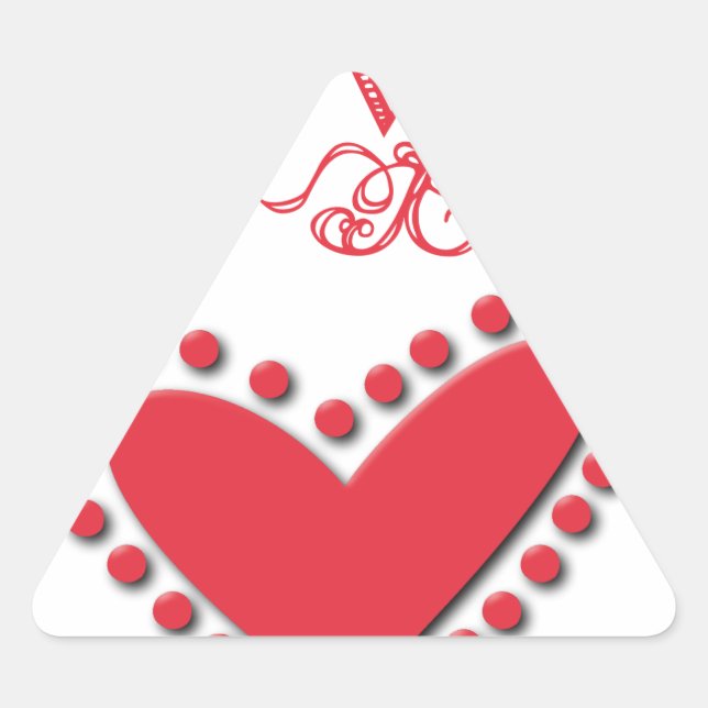 Sticker Triangulaire amoureux (Devant)