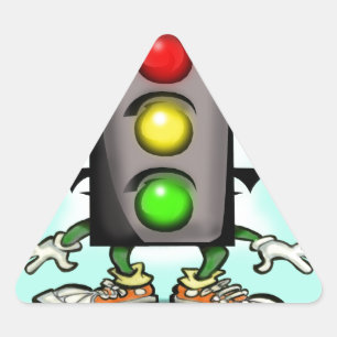 Sticker Triangulaire Amusement du trafic