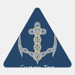Sticker Triangulaire Ancre celtique 1