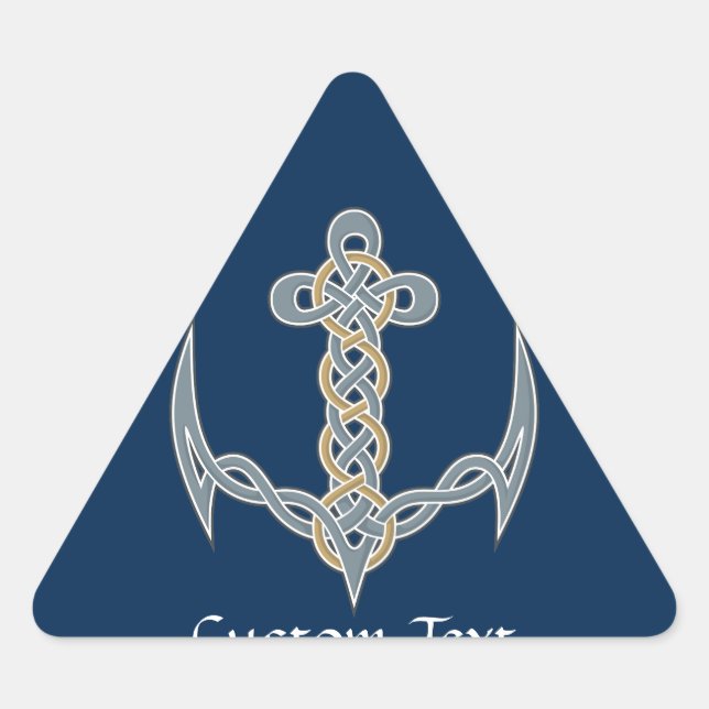 Sticker Triangulaire Ancre celtique 1 (Devant)