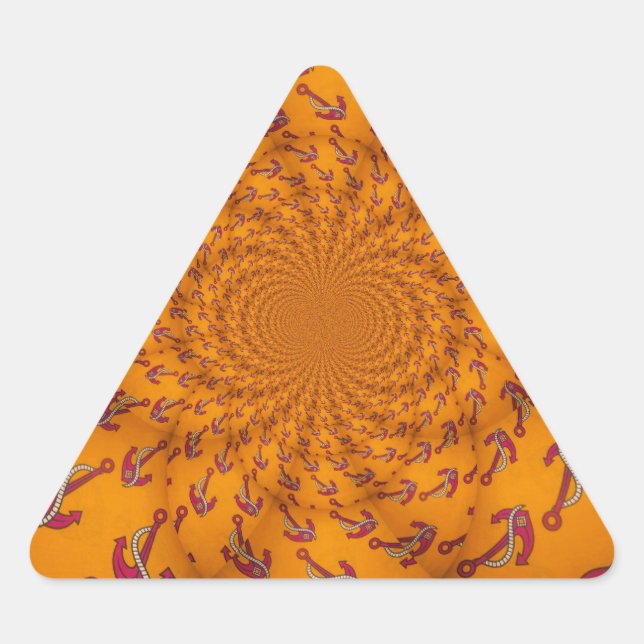 Sticker Triangulaire Ancre Kaleidoscope (Devant)
