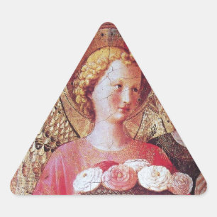 STICKER TRIANGULAIRE ANGEL AVEC ROSES