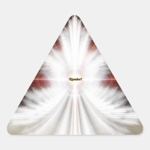 Sticker Triangulaire Angel Wings Snowflake Fractal