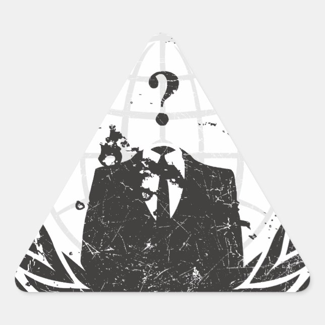 Sticker Triangulaire Anonyme (Devant)