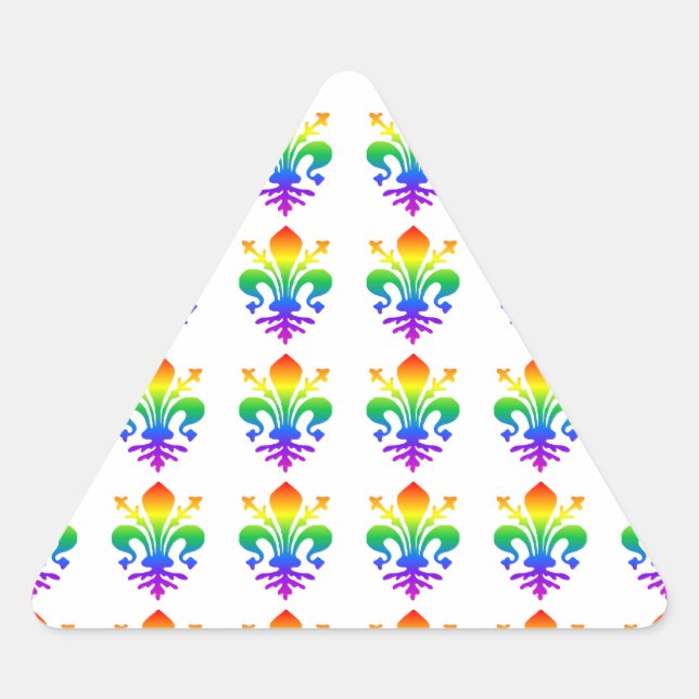 Sticker Triangulaire Arc-en-ciel (Devant)