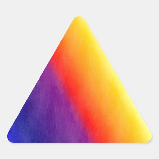 Sticker Triangulaire Arc-en-ciel (Devant)
