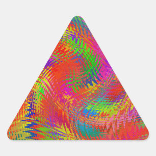 Sticker Triangulaire Arc-en-ciel tissé