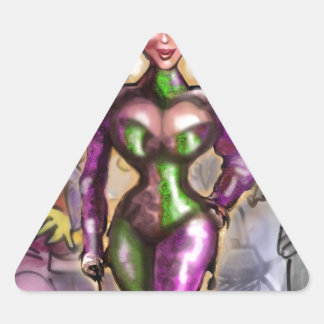 Sticker Triangulaire Arlequin