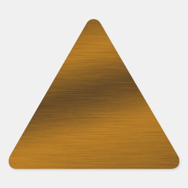 Sticker Triangulaire Arrière - plan de bronze brossé (Devant)