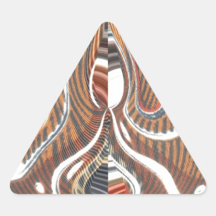 Sticker Triangulaire Art Abstrait africain