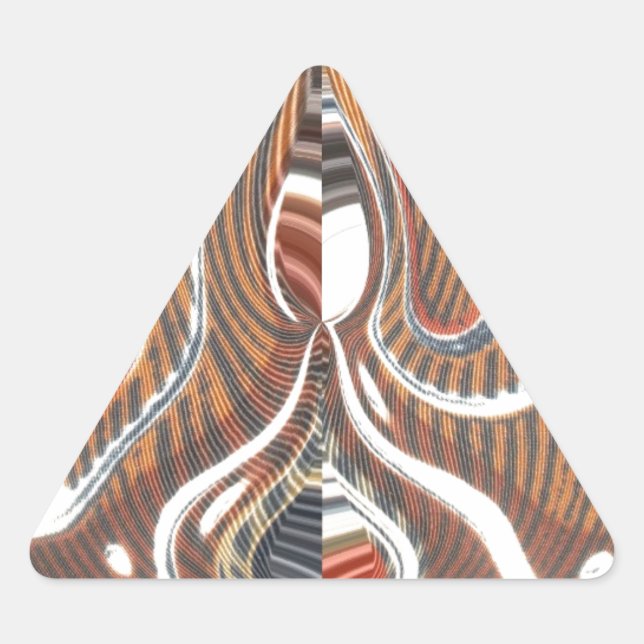 Sticker Triangulaire Art Abstrait africain (Devant)