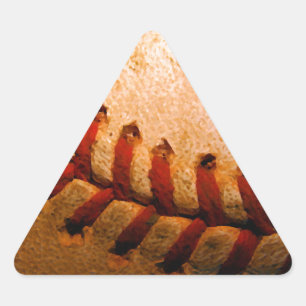 Sticker Triangulaire Art du baseball