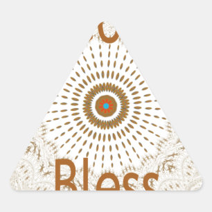 Sticker Triangulaire Art Motif Africain Traditionnel Imprimer