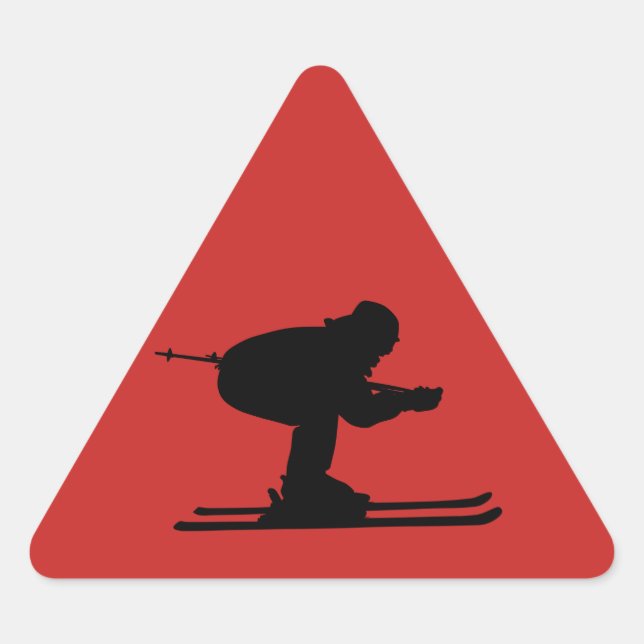 Sticker Triangulaire Attention aux pistes Rowdy (Devant)