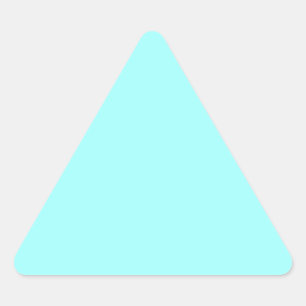 Sticker Triangulaire Baby Blue Color Customisé Designer