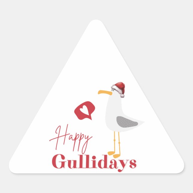 Sticker Triangulaire Baguette joyeuse Gullidays (Devant)