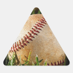 Sticker Triangulaire Baseball