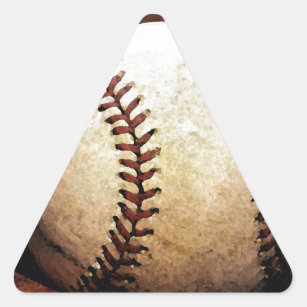 Sticker Triangulaire Baseball