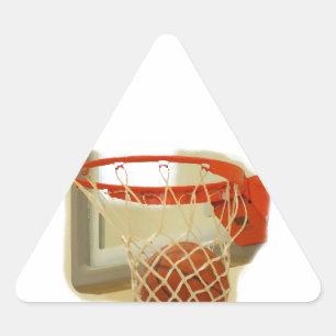 Sticker Triangulaire Basket-ball en chute libre