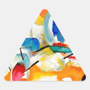 Sticker Triangulaire Bataille maritime de Kandinsky 1913