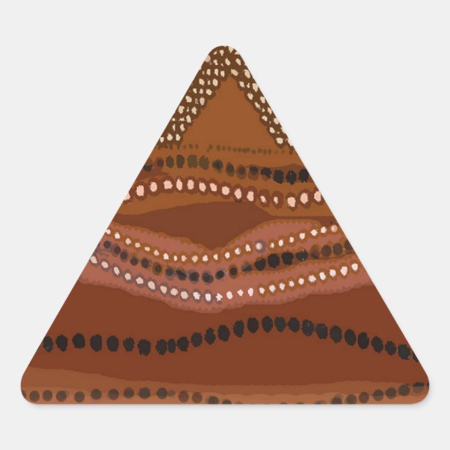 Sticker Triangulaire Batik des Caraïbes - Petit (Devant)