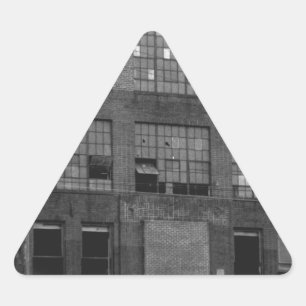 Sticker Triangulaire Bâtiment industriel abandonné