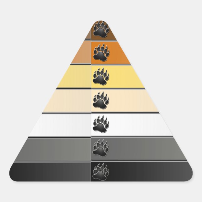 Sticker Triangulaire Bear Paw Strips (Devant)