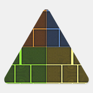 Sticker Triangulaire Belle couleur arc-en-ciel Extraordinaire conceptio