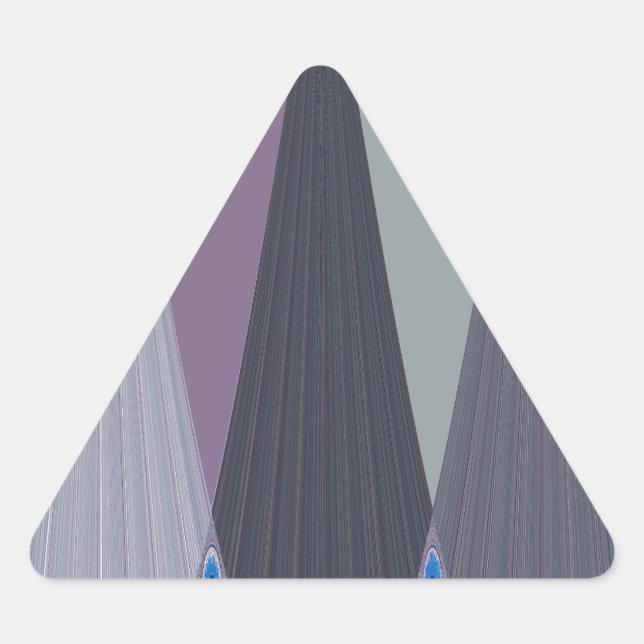 Sticker Triangulaire Belle impression Extraordinaire Chevron Design Art (Devant)